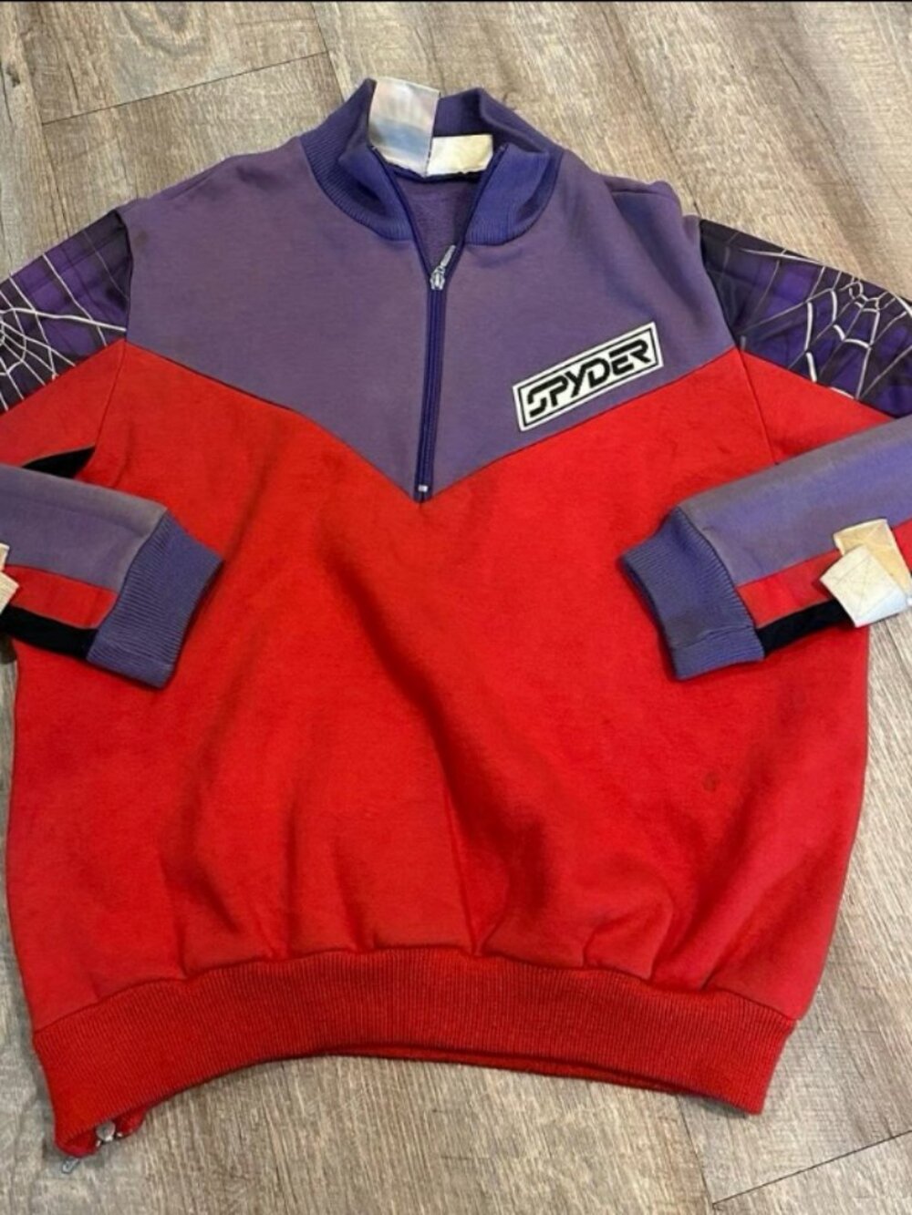 VTG 90s Mens Spyder US Ski Team padded pullover sweatshirt Medium